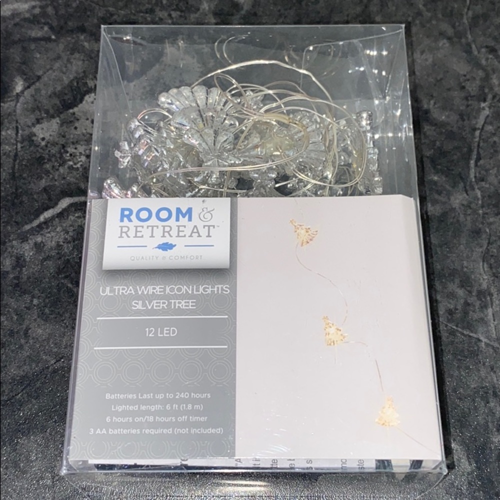 LED Ultra Wire Icon Lights Silver Tree